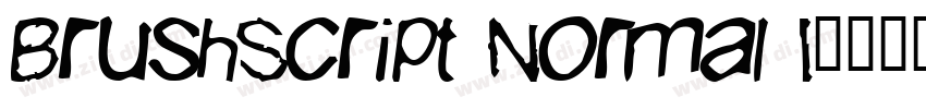 BrushScript Normal I字体转换